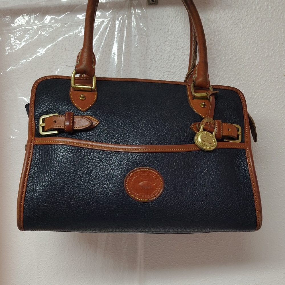 Dooney/Burke Navy AWL Handle Bag